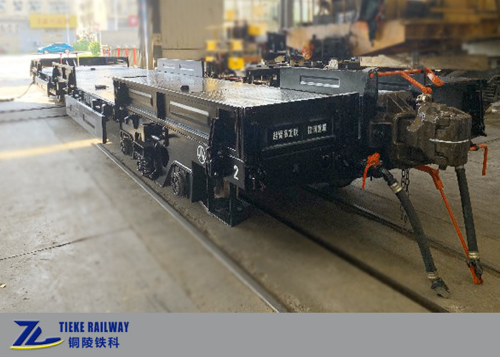 低い床の鉄道の貨物ワゴン80km/H UICは1435mmのゲージのために維持する柵を承認した
