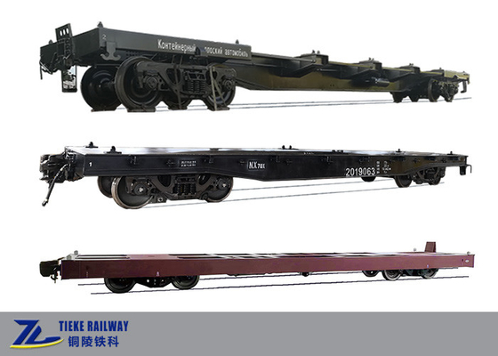 平らなワゴンFlatcars 120 km/h 1520mmのゲージの鉄道40フィートの容器Flatcars